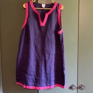 100% linen dress/ swim coverup